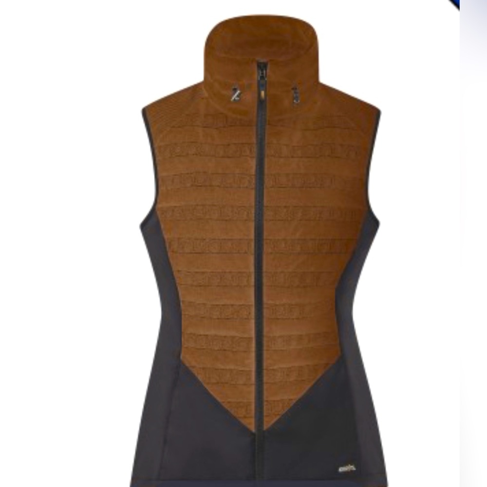 Kerrits Brown and Black Quilted Stretch Vest